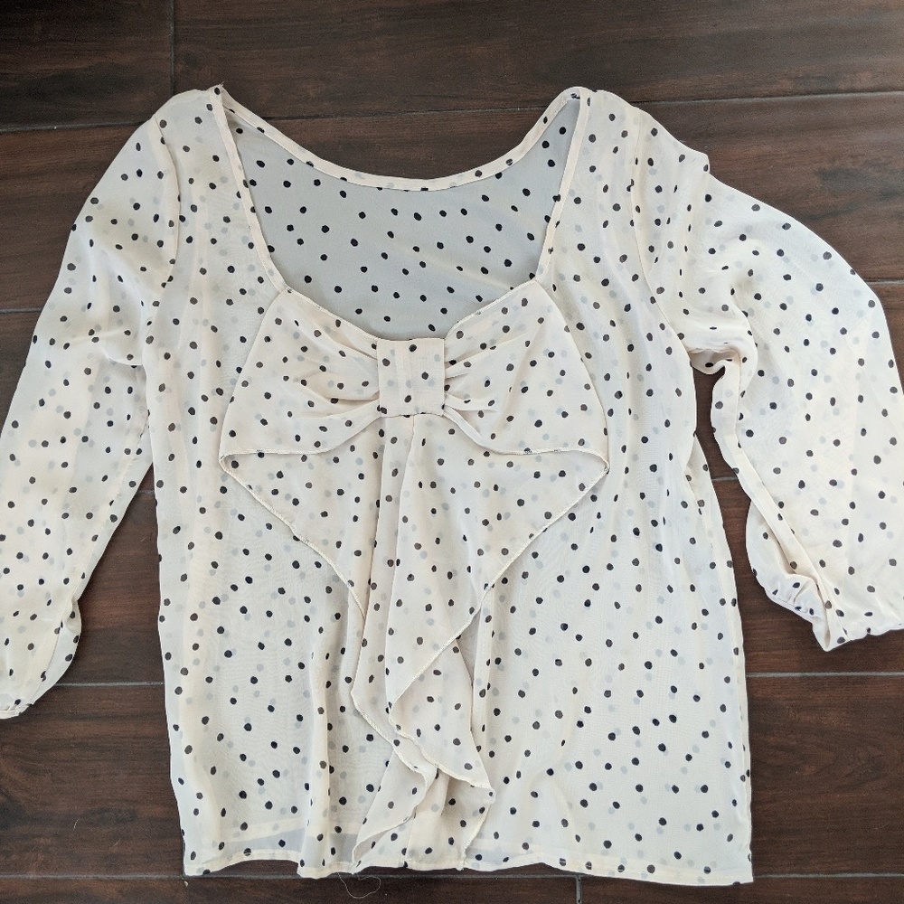 Lovely day polka dot top